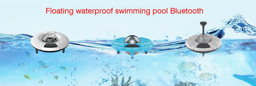 Waterproof floating bluetooth speaker, pool Disco light bluetooth speaker, huge output loud bluetooth speaker for pool, fountain LED light bluetooth speaker