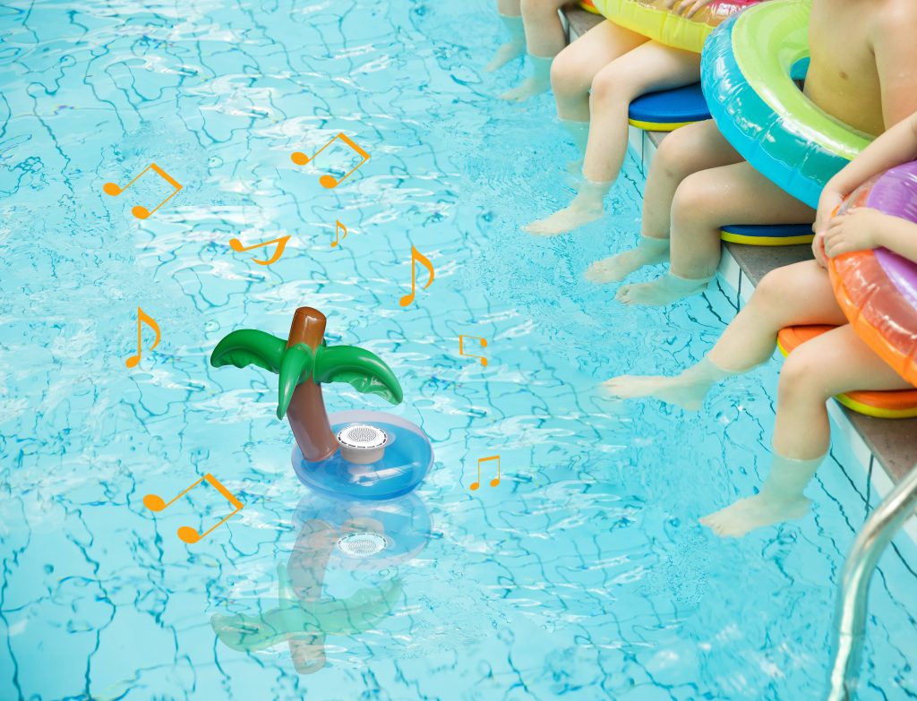 IPX7 pool floating bluetooth speaker and the designing optional, clients could find more our F26 pool bluetooth speaker for options. and they could know why this children floating speaker an be so popular